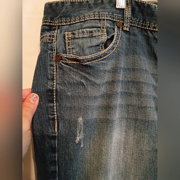 Maurices Blue Boot Cut Jeans Size 20 Regular for Women. Cute Pocket Detail. - Picture 9 of 12